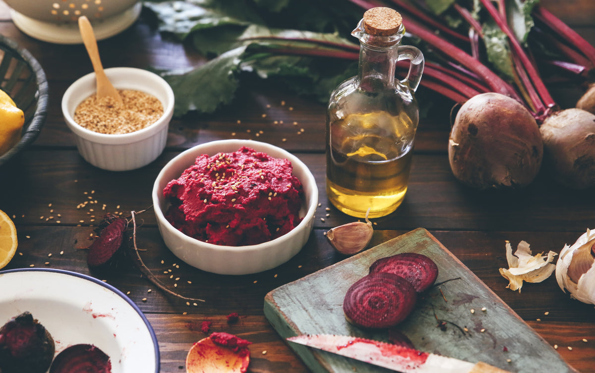 Easy Beetroot Hummus